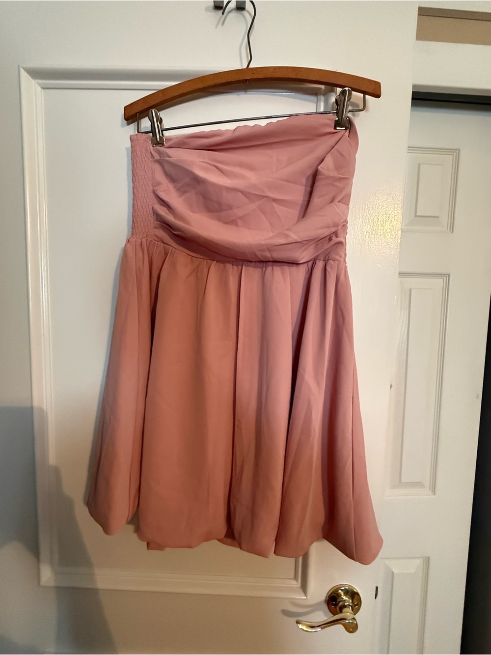 Strapless Pink Chiffon Skirt